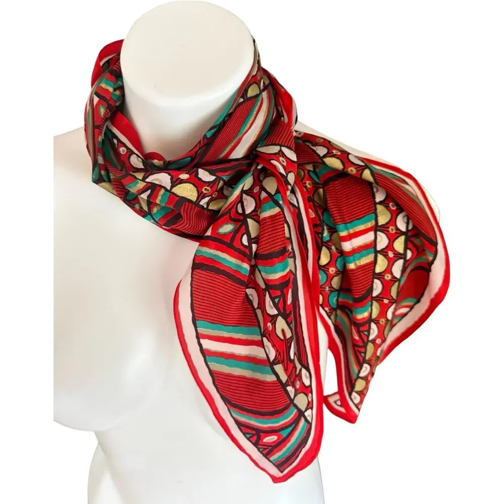 Vintage Anne Klein for Color-Plus™ Silk Sash Scarf — Made in Japan
